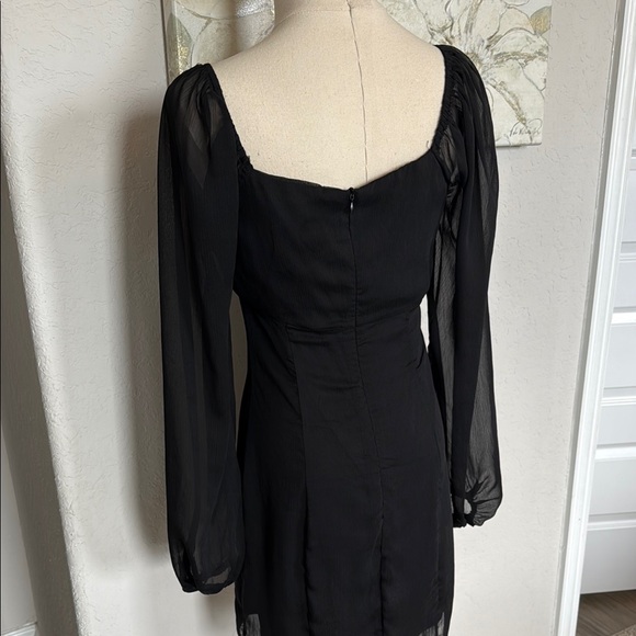 Altar’d State Black long sleeve Dress 🖤 Sz Small - Picture 6 of 9